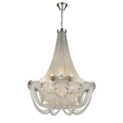 Hill Statement Luminaire In Silver LL00160