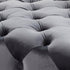 Native Home Lifestyle Button Grey Cocktail Ottoman