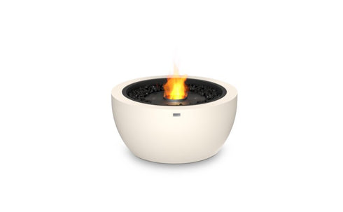 Ecosmart Fire Pod 30 Fire Pit Bowl - Bone Finish / Black Burner - ESF.O.POD.30.BO.B
