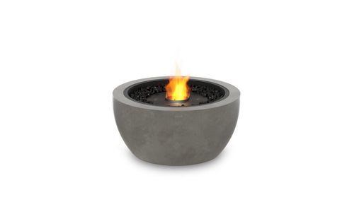 Ecosmart Fire Pod 30 Fire Pit Bowl - Natural Finish / Black Burner - ESF.O.POD.30.NA.B