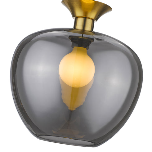 Pendant Luminaire In Smoked Grey LL00188