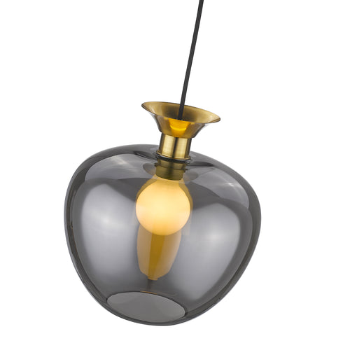 Pendant Luminaire In Smoked Grey LL00188