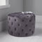 Native Home Lifestyle Grey Tufted Velvet Pouffe