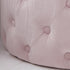 Native Home Lifestyle Pastel Pink Tufted Velvet Pouffe