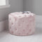 Native Home Lifestyle Pastel Pink Tufted Velvet Pouffe