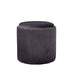 Native Home Lifestyle Round Grey Plush Stool