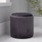 Native Home Lifestyle Round Grey Plush Stool