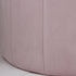 Native Home Lifestyle Round Pastel Pink Plush Stool