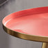 Native Home Lifestyle Side Table Coral Enamel Tray