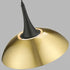 Pendant Luminaire In Antique Brass And Matt Black LL00195