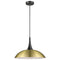 Pendant Luminaire In Antique Brass And Matt Black LL00195