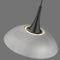 Pendant Luminaire In Cement And Matt Black LL00196