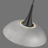 Pendant Luminaire In Cement And Matt Black LL00196