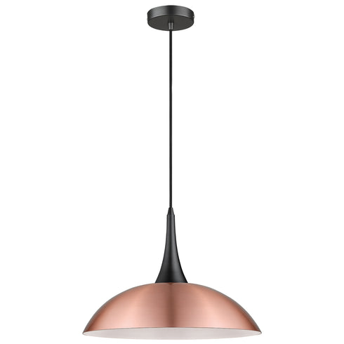 Pendant Luminaire In Copper And Matt Black LL00197