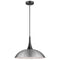 Pendant Luminaire In Satin Nickel And Matt Black LL00198