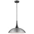Pendant Luminaire In Satin Nickel And Matt Black LL00198