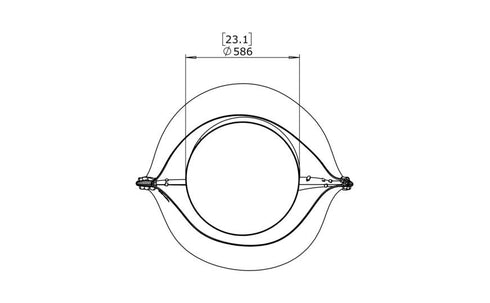 Blinde Design Stitch 100 Concrete Planter - Graphite Finish - BLD.1.P.STI.100.Y.GH