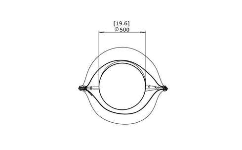 Blinde Design Stitch 50Concrete Planter - Graphite Finish - BLD.1.P.STI.50.Y.GH