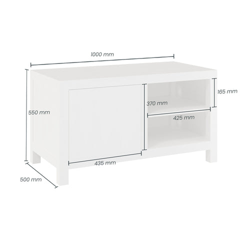 Flyford Tv Unit (Small) | White