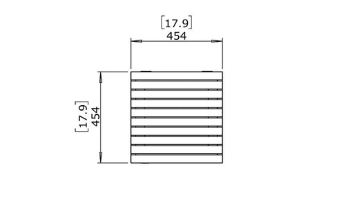 Ecosmart Fire Tank (Teak) Stool