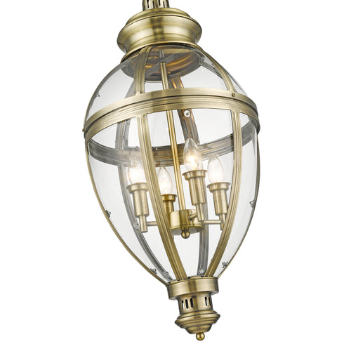 Pendant Luminaire In Antique Brass LL00204