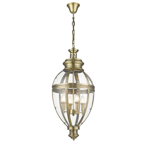 Pendant Luminaire In Antique Brass LL00204
