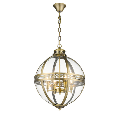 Pendant Luminaire In Antique Brass LL00206
