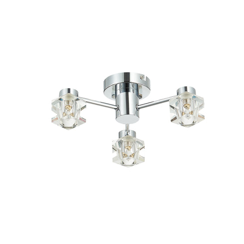 Flush luminaire in Chrome LL00209