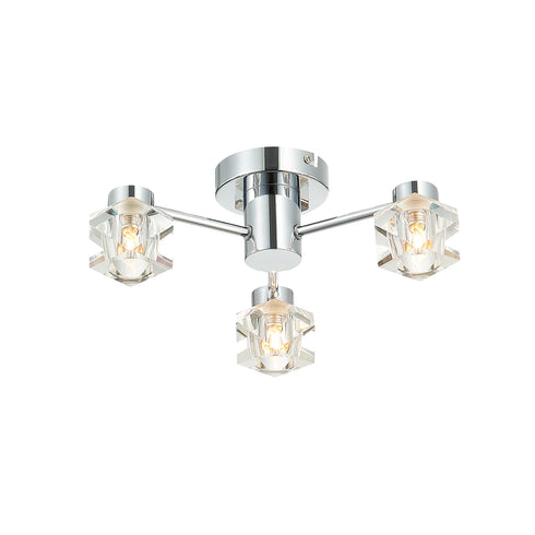Flush luminaire in Chrome LL00209