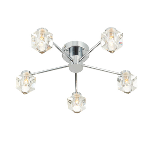 Flush luminaire in Chrome LL00210