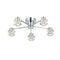 Flush luminaire in Chrome LL00210