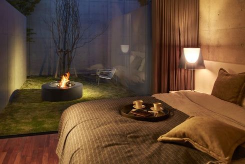 Ecosmart Fire Ark 40 Fire Pit Table - Graphite Finish / Black Burner - ESF.O.ARK.40.GH.B