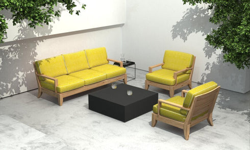 Blinde Design Bloc L4 Concrete Coffee Table - Bone Finish - BLD.1.T.BLC.L4.BO