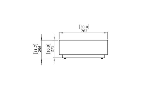 Blinde Design Bloc L6 Concrete Coffee Table - Natural Finish - BLD.1.T.BLC.L6.NA