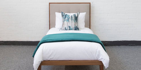 Calla Beds in Walnut/Stone