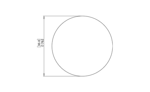 Blinde Design Circ L2 Concrete Coffee Table - Bone Finish - BLD.1.T.CIR.L2.BO