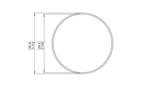 Blinde Design Circ M1 Concrete Coffee Table - Natural Finish - BLD.1.T.CIR.M1.NA