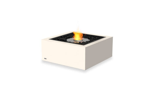 Ecosmart Fire Base 30 Fire Pit Table - Bone Finish / Stainless Steel Burner - ESF.O.BAS.30.BO