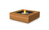 Ecosmart Fire Base 40 Fire Pit Table - Teak Finish / Stainless Steel Burner - ESF.O.BAS.40.TN