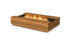 Ecosmart Fire Cosmo 50 Fire Pit Table - Teak Finish / Stainless Steel Burner - ESF.O.CMO.50.TN