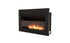 Ecosmart Fire Firebox 1100CV Curved Fireplace Insert - Black Finish / Stainless Steel Burner - ESF.F.1100CV