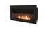 Ecosmart Fire Firebox 1400CV Curved Fireplace Insert - Black Finish / Stainless Steel Burner - ESF.F.1400CV