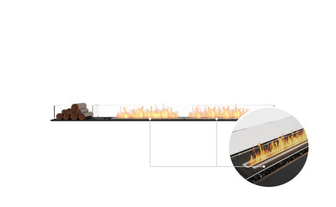 Ecosmart Fire Flex 104BN.BX1 Bench Fireplace Insert - Black Finish / Black Burner - ESF.FX.104BN.BX1.B