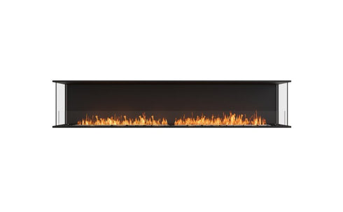 Ecosmart Fire Flex 104BY Bay Fireplace Insert - Black Finish / Stainless Steel Burner - ESF.FX.104BY