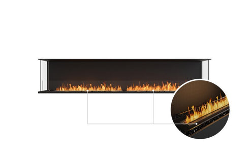 Ecosmart Fire Flex 104BY Bay Fireplace Insert - Black Finish / Black Burner - ESF.FX.104BY.B