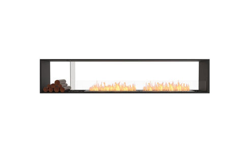 Ecosmart Fire Flex 104DB.BX1 Double Sided Fireplace Insert - Black Finish / Stainless Steel Burner - ESF.FX.104DB.BX1