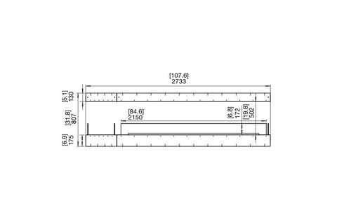 Ecosmart Fire Flex 104IL.BX1 Island Fireplace Insert - Black Finish / Black Burner - ESF.FX.104IL.BX1.B