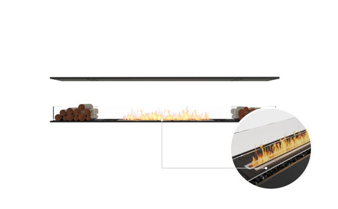 Ecosmart Fire Flex 104IL.BX2 Island Fireplace Insert - Black Finish / Black Burner - ESF.FX.104IL.BX2.B