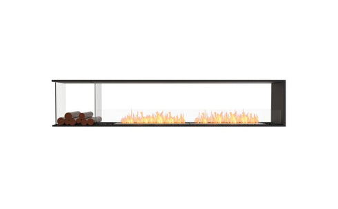 Ecosmart Fire Flex 104PN.BXL Peninsula Fireplace Insert - Black Finish / Stainless Steel Burner - ESF.FX.104PN.BXL