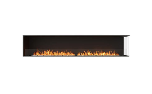 Ecosmart Fire Flex 104RC Right Corner Fireplace Insert - Black Finish / Stainless Steel Burner - ESF.FX.104RC